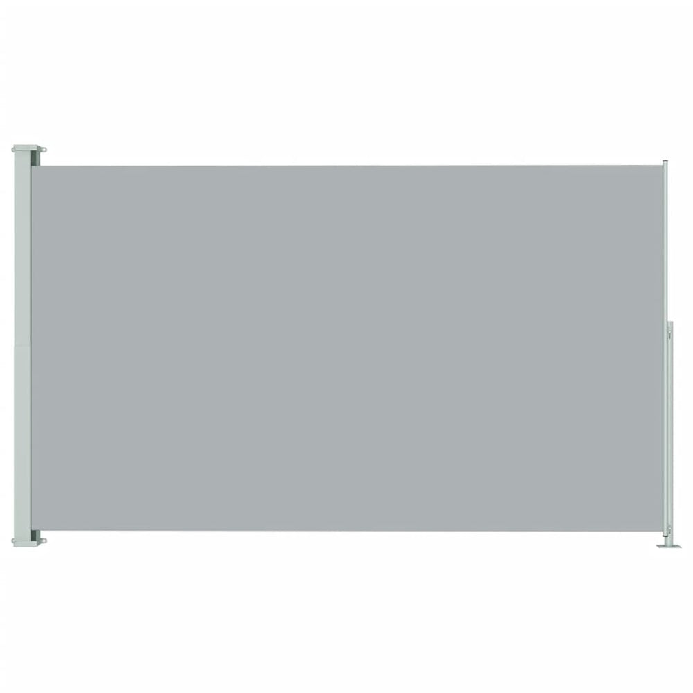 Tuinscherm uittrekbaar 180x300 cm grijs