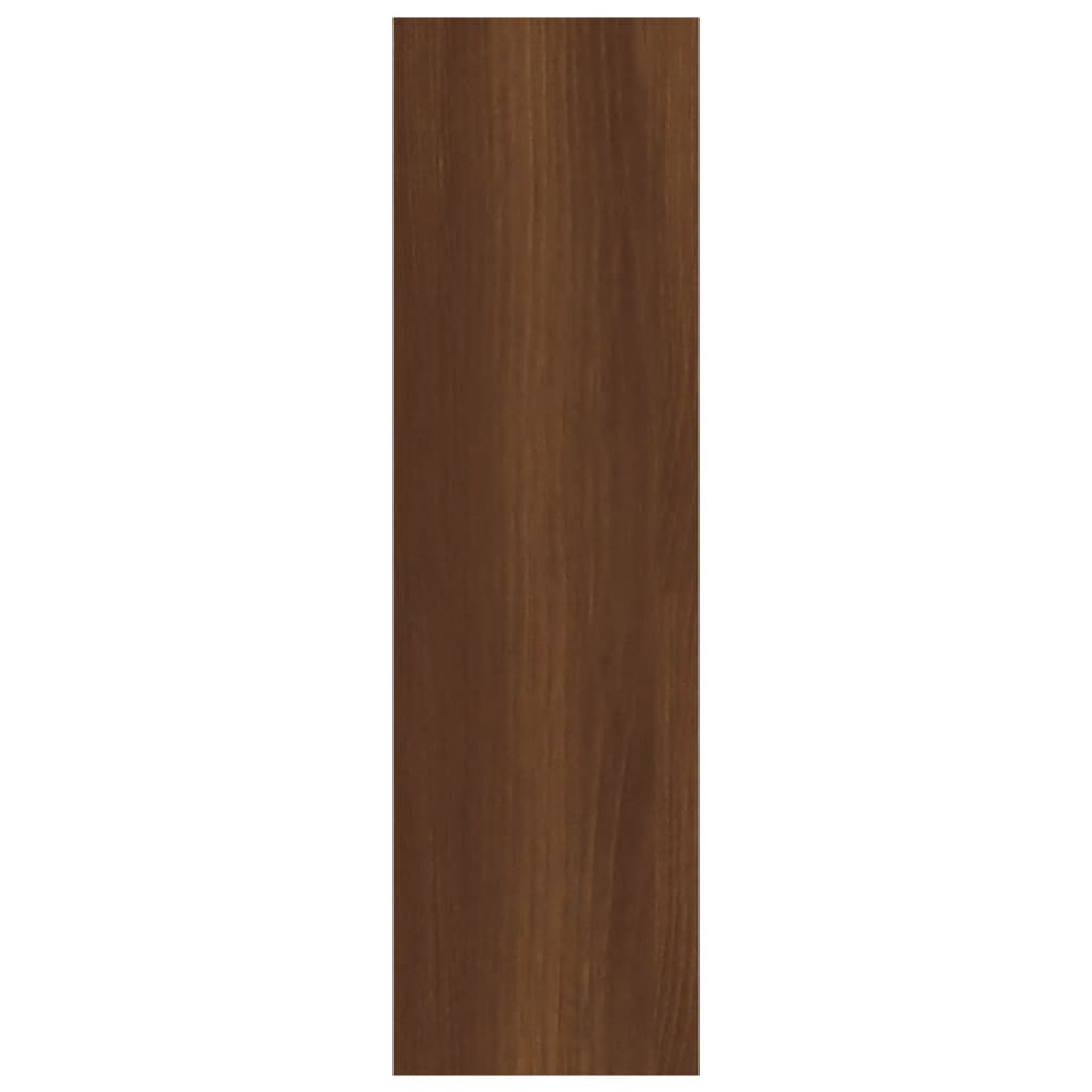 Wandschap 75x16x55 cm bewerkt hout bruineikenkleurig