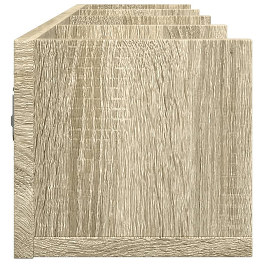 Wandkasten 2 st 99x18x16,5 cm bewerkt hout sonoma eikenkleurig