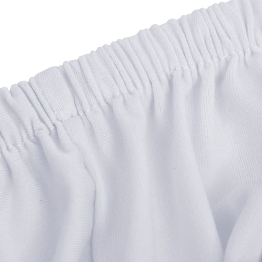 Tweezitsbankhoes stretch polyester jersey wit
