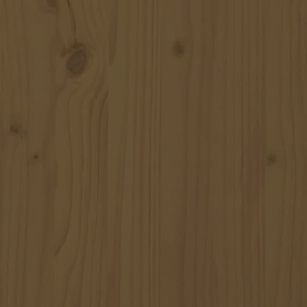 Hoofdbord 141x4x100 cm massief grenenhout honingbruin