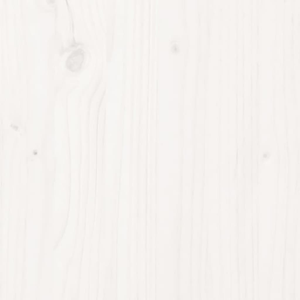 Hoofdbord 156x4x110 cm massief grenenhout wit