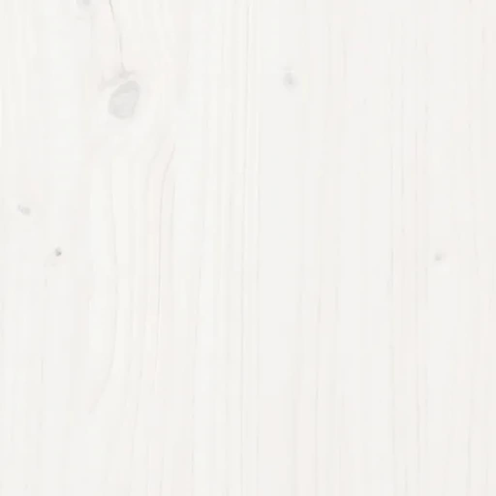 Hoofdbord 96x6x101 cm massief grenenhout wit