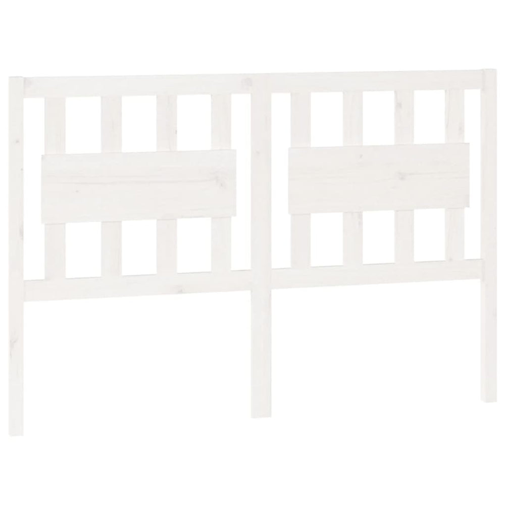 Hoofdbord 125,5x4x100 cm massief grenenhout wit