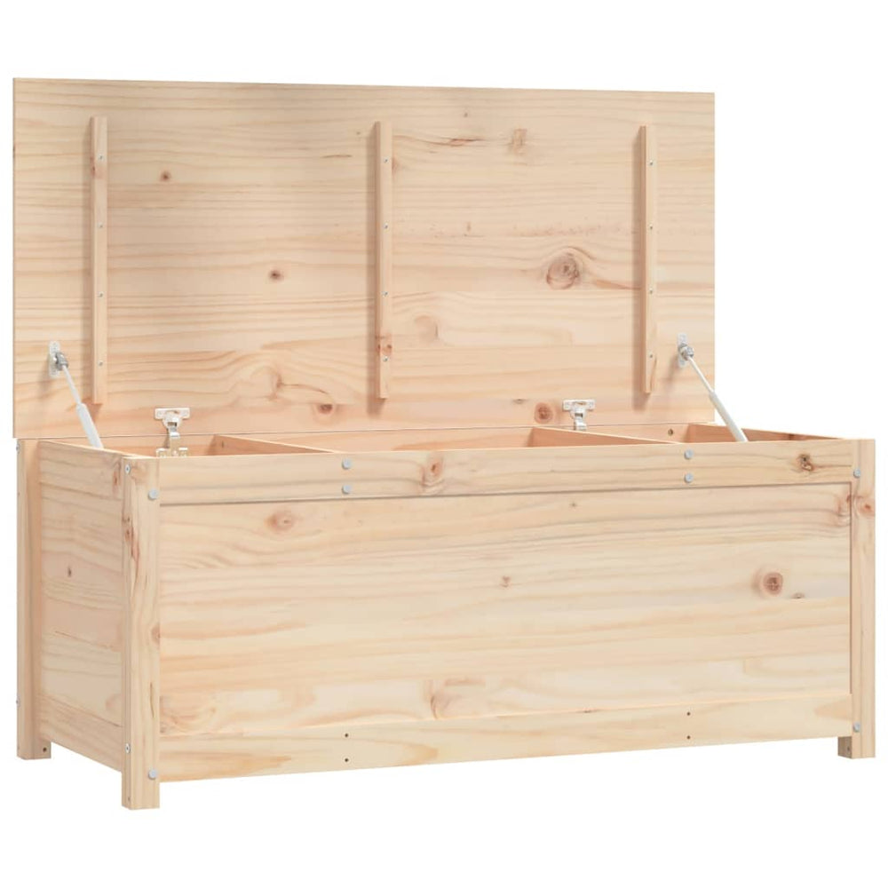 Opbergbox 110x50x45,5 cm massief grenenhout
