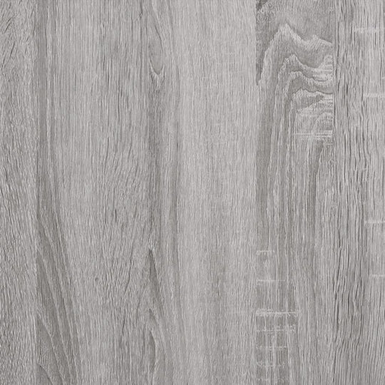 Badkamerkast 30x30x190 cm bewerkt hout grijs sonoma eikenkleur