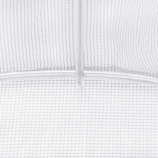 Tuinkas met stalen frame 36 m² 18x2x2 m wit