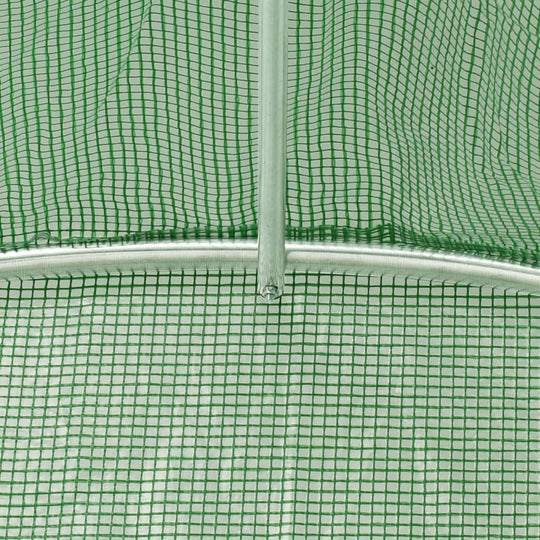 Tuinkas met stalen frame 40 m² 8x5x2,3 m groen