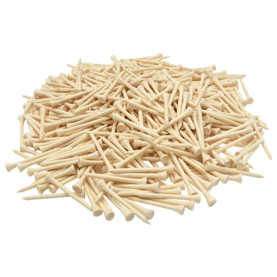 1000 st Golftees 83 mm bamboe