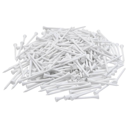 1000 st Golftees 54 mm bamboe wit